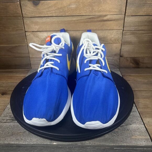 Nike Roshe Women’s Sz US 10.5 Retro Blue Yellow 820200-471 Athletic Lace Up - Picture 2 of 10